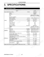 cub-cadet-yanmar-sc2400-sub-compact-tractor-operator-manual-cyda041-u00201-specs-26.webp Cub Cadet Yanmar Sc2400 specifications table listing engine, capacity, and dimension data for the tractor.