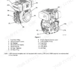 Yanmar L48N, L70N, L100N engine component identification diagram showing fuel tank, recoil starter, and PTO shaft locations.