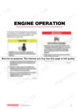 d3111996-b-safety-43 Yanmar L48N, L70N, L100N engine operation manual page showing safety caution and explosion hazard warning labels.