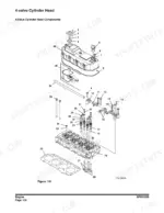 d3469f23-b2-exploded-view-366 Yanmar B55W-2 exploded view diagram of 4-valve cylinder head components including valves, springs, and rocker arms.