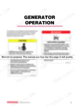 d45c4d66-b-operations-77 Yanmar YDG2700EV-6EH, YDG3700EV-6EI, YDG5500EV-6EI generator operation manual safety and explosion hazard warnings.