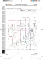 daedong-lx500l-tractors-workshop-manual-ss76-w00-wiring-512.webp Daedong LX500L ignition system circuit diagram showing starter, alternator, fuel solenoid, and glow plug wiring.
