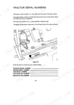 David Brown 1690 Turbo Tractor-4WD, 1690 Turbo Tractor-4WD Synchromesh Transmission: Serial number location diagram.