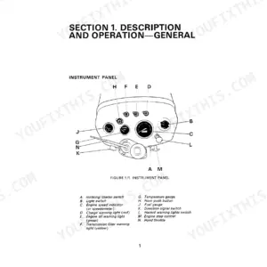 David Brown 885, 885N instrument panel diagram and component identification list for operator controls.