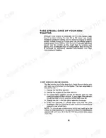 David Brown 885, 885G, 885 Narrow tractor manual page detailing engine break-in procedures and 50/100 hour service requirements.