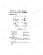 David Brown 990, 995, 996 instrument panel diagram, component labels, and warning light operation descriptions.