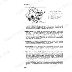 David Brown AD4/40V, AD4/40W, 950 IMPLEMATIC, 950 IMPLEMATIC LIVEDRIVE dash panel diagram and controls operation guide.