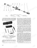 David Brown AD4/47A, 990 Implematic: Exploded view of fuel injector and C.A.V. nozzle cleaning kit components and procedures.