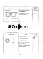 db09f7dd-b-clearances-48 Yanmar SVE8, SVE12, SVE series, SVE8G, SVE12G cooling water pump impeller clearance and friction disc thickness specs.