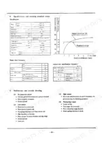 db09f7dd-b-troubleshooting-91 Yanmar SVE8, SVE12, SVE series generator specifications, adjustment data, performance graph, and troubleshooting guide.