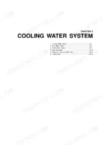 dc03ea23-b2-toc-145 Yanmar 3JH2L and 4JH2L service manual Chapter 6 Cooling Water System table of contents page.