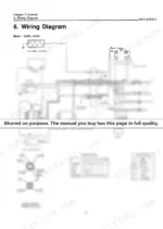 dc03ea23-b2-wiring-19 Yanmar 3JH2L and 4JH2L engine wiring diagram showing starter switch, alternator, battery, and color coding table.