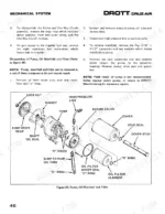Case Drott 40 Cruz-Air Series D: exploded view of pump, oil manifold, and filter.