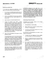 Case Drott 40 Cruz-Air Series D: mechanical system performance and stall test procedures.