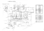 e097fa5c-b-hydraulic-50 Yanmar ViO70 (US) hydraulic circuit schematic, relief valve pressure settings, cylinder dimensions, and engine specs table.