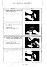 e097fa5c-b-procedures-190 Yanmar ViO70 (US) hydraulic equipment assembly procedures, including handle lock nut torque specs and greasing instructions.