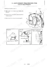 e097fa5c-b-procedures-298 Yanmar ViO70 (US) adjustment procedures for removing front floor cover, cover A, and cover B with component diagrams.