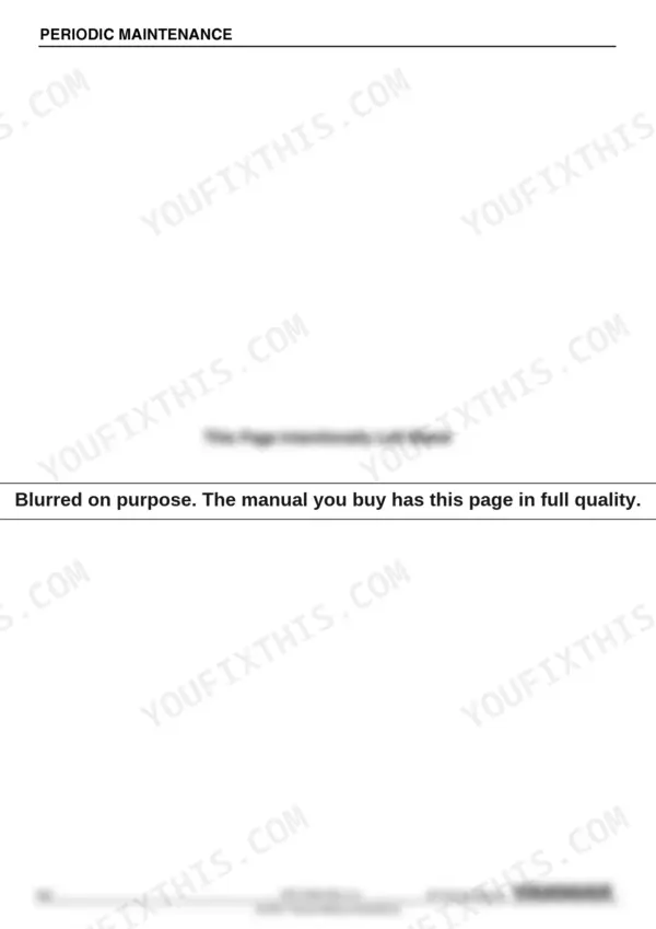 Yanmar 4BY, 6BY service manual page 4-2, periodic maintenance section, blank page.