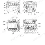 Yanmar 8SY-STP marine engine: Component identification diagram showing multiple views of the engine assembly.