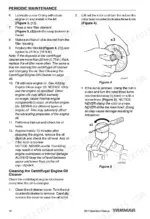 e54ce972-b-maintenance-56 Yanmar 8SY-STP Marine Engines periodic maintenance procedures for oil filter and centrifugal oil cleaner service.