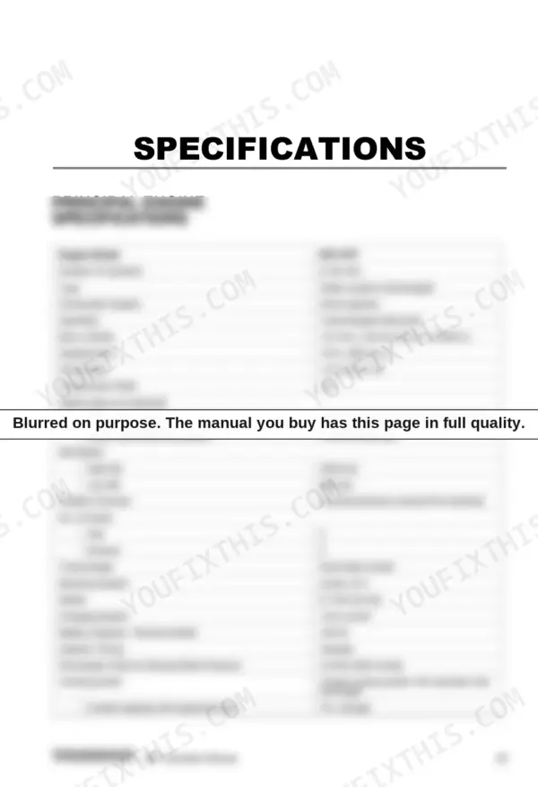 Yanmar 8SY-STP principal engine specifications table including bore, stroke, and power.