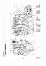 e819d2dc-b-exploded-view-14 Yanmar 4JH series engine cross section diagram with parts list.