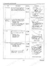 e83273bf-b-procedures-19 Yanmar 6LY(M)-UTE, 6LY(M)-STE service manual page showing oil pan, intake pipe, and flywheel housing installation procedures.