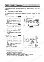 e85d8164-b-controls-15 Yanmar 4TNE94, 4TNE98, 4TNE106, 4TNE106T instrument panel diagram showing tachometer, gauges, and pilot lamp indicators.