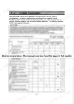 Yanmar 6LY2-STE periodic inspection and maintenance schedule table for fuel, lube oil, and cooling water systems.