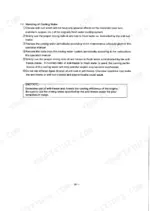 Yanmar 6LY2-STE operation manual page detailing cooling water handling, anti-rust, and anti-freeze mixing procedures.