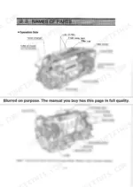 Yanmar 6LY2-STE engine parts diagram showing operation and non-operation side component labels and locations.