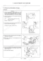 Yanmar ViO15-2 engine removal procedure showing hydraulic oil and coolant drainage, panel removal, and battery disconnection.