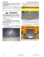 Gehl 1640E, 2012: Floor cover, step cover, and kickplate removal and installation procedure with component photos.