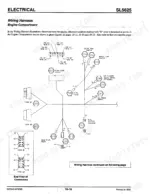 Gehl 5625, 5625SX, 5625DX engine compartment wiring harness diagram showing connectors, glow plugs, and sensors.