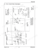 Gehl AWS36, AWS46 power train hydraulic system diagram showing drive speed, directional valves, and pressure controls.