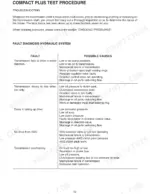 Gehl CT6-18 TURBO, CT6-18 transmission hydraulic system fault diagnosis troubleshooting table and test procedures.