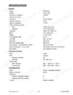 Gehl CT7-23 TURBO engine, cooling system, and transmission technical specifications table.
