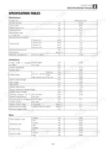 Gehl CTL75 service manual specifications table for performance, dimensions, and machine mass data.