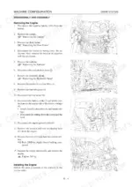Gehl CTL80 service manual page showing engine removal and installation procedures with component diagrams.
