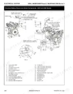 Gehl, Mustang 4640E Power2, 5240E Power2 electrical battery disconnect switch components diagram and parts list.