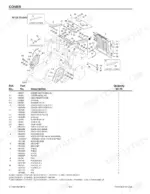 gehl-mustang-ctl60-to-mtl25-compact-track-loaders-parts-catalog-917491-cab-parts-156.webp Gehl, Mustang CTL60, CTL70, CTL80, MTL16, MTL20, MTL25 exploded view diagram and parts list for engine cover assembly.