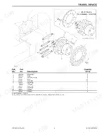 gehl-mustang-ctl60-to-mtl25-compact-track-loaders-parts-catalog-917491-drivetrain-parts-11.webp Gehl, Mustang CTL60, CTL70, CTL80, MTL16, MTL20, MTL25 travel device exploded view diagram and parts list.