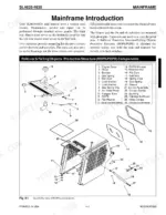 Gehl SL4635, SL4835 mainframe introduction and exploded view diagram of ROPS/FOPS protective structure components.