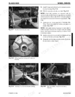 Gehl SL4635, SL4835 wheel drive service procedures, axle shaft installation, oil seal, bearing, and torque specifications.