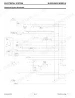 Gehl SL5635, SL6635 electrical system schematic showing starter, alternator, glow plug relay, and lighting circuits.