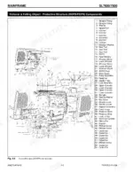 Gehl SL7600, SL7800 exploded view diagram of ROPS/FOPS mainframe components, hardware, and cab assembly parts list.