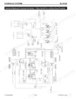 Gehl SL7810E hydraulic and hydrostatic system schematic for T-Bar, hand, foot, and dual hand controls.