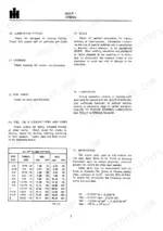International 384, 238 service manual page showing general maintenance procedures and JIC 37 degree flared fitting torque table.