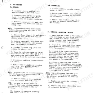 International 434 tractor radiator removal, dismantling, and repair procedures