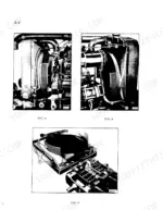 International 434 Tractor: Radiator, cooling system, and fan shroud assembly diagrams showing hose and mounting points.